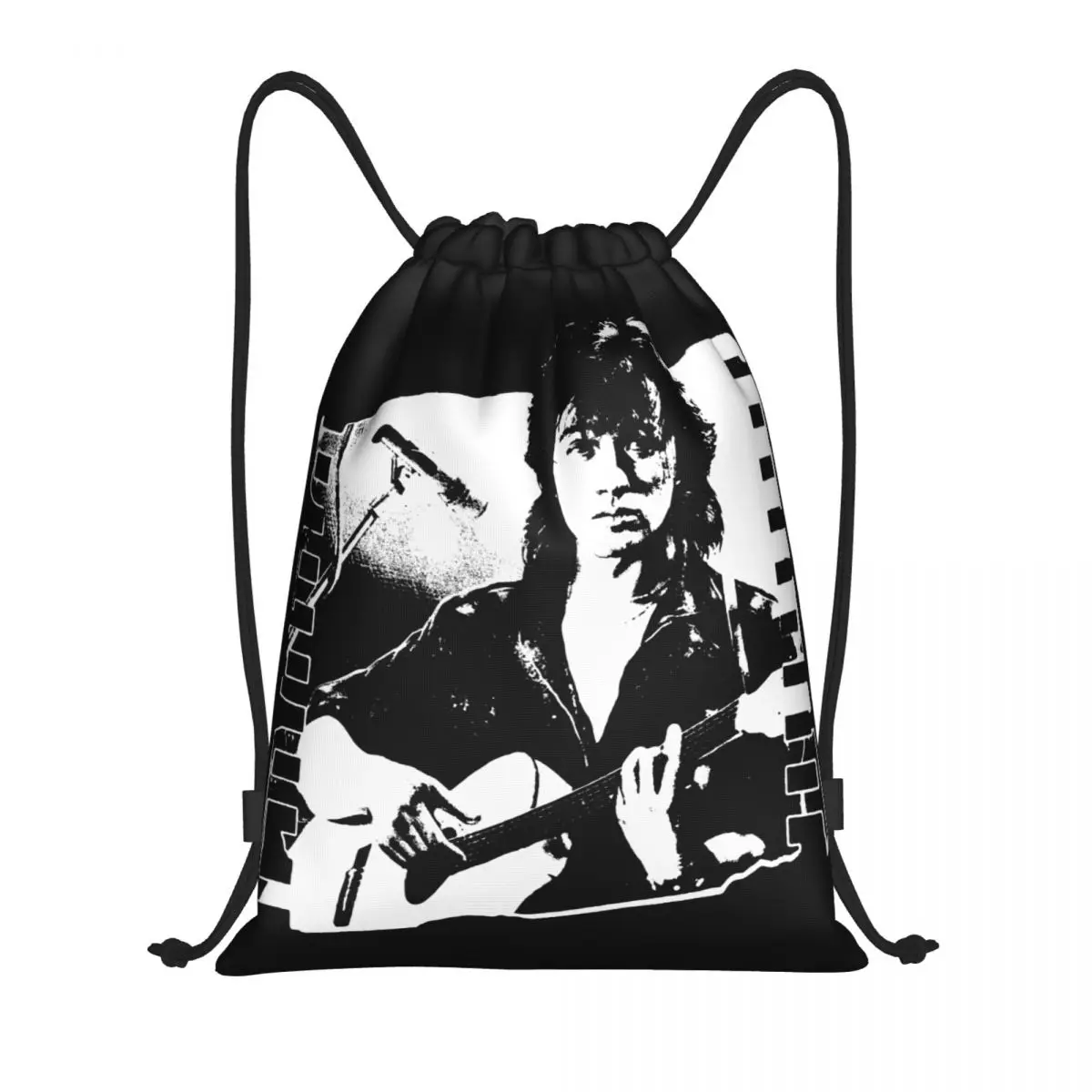 Custom Viktor Tsoi Kino Rock Drawstring Backpack Bags Lightweight Russian Band Legend Gym Sports Sackpack Sacks for Shopping