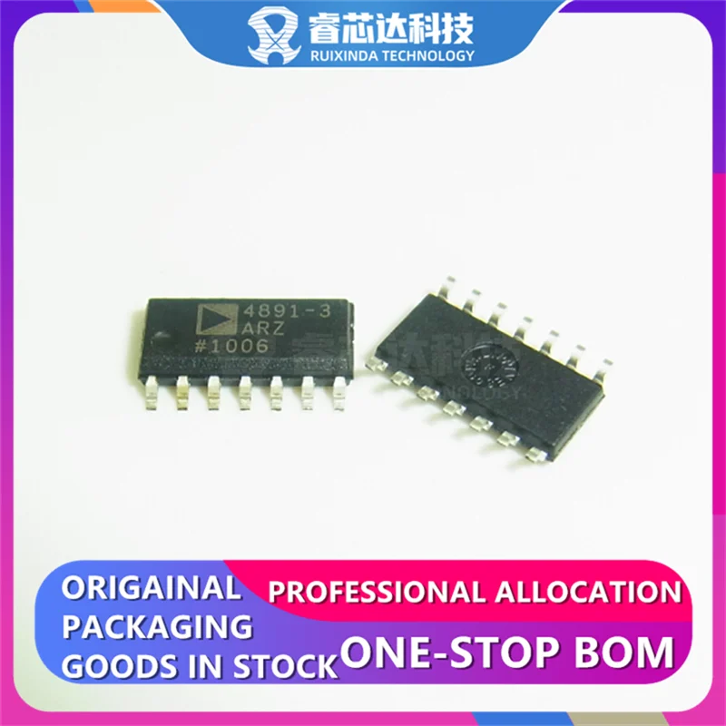 

5PCS ADA4891-3ARZ SOP14 CMOS Amplifier 3 Circuit Rail-to-Rail ADA4891-3ARZ-RL ADA4891-3ARZ-R7 14-SOIC