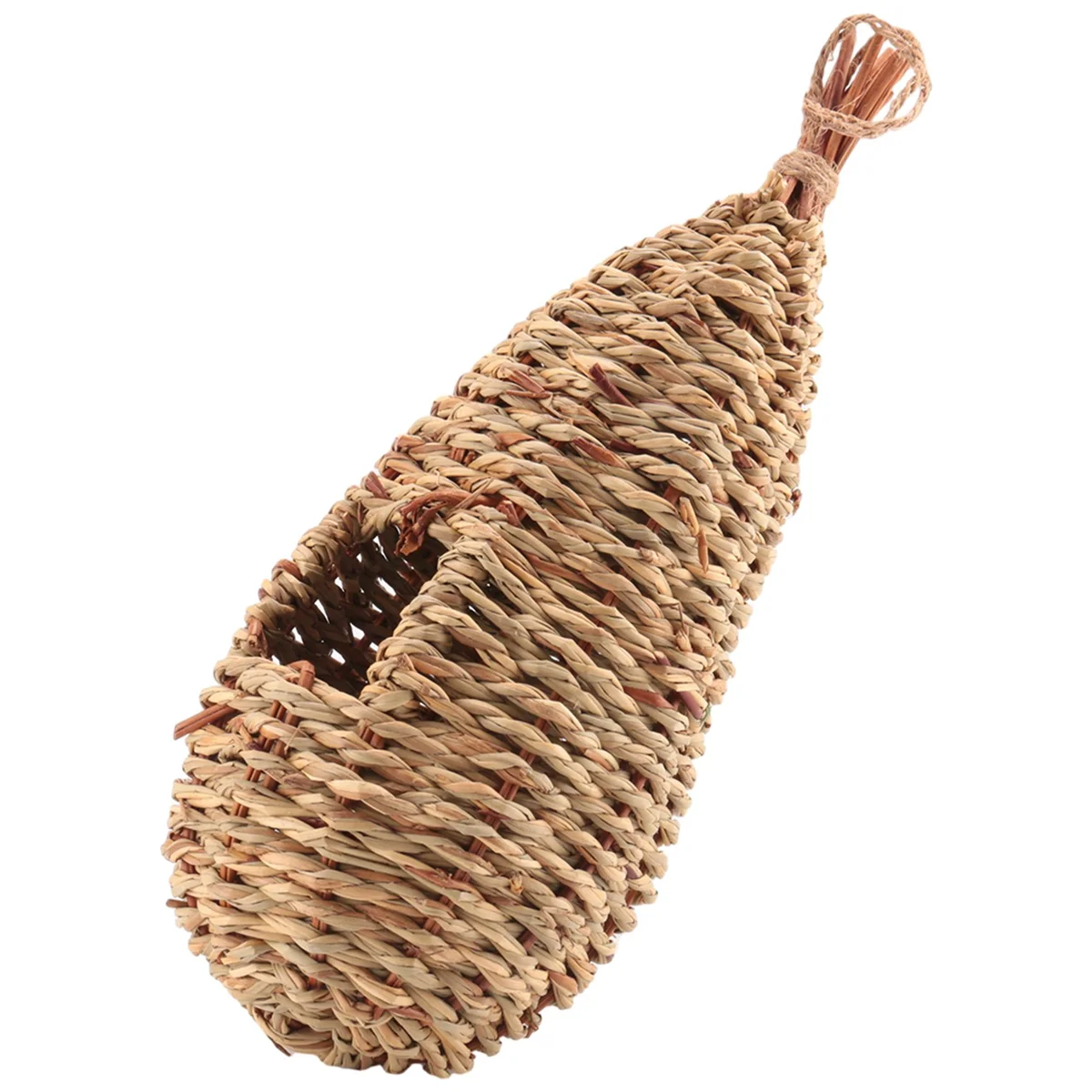 Garden Handing Birds Nest Box Breeding Swallows Nest Grass Hand Woven Birdhouses for Outdoors Hanging