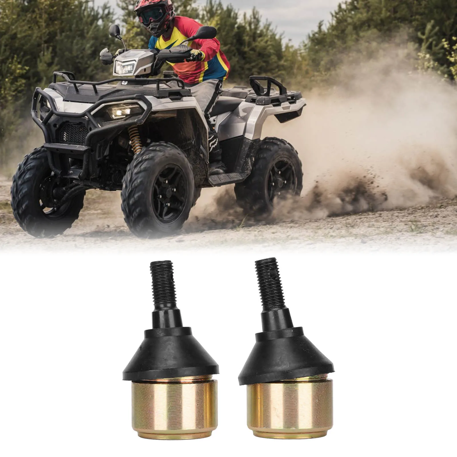 

Lower Ball Joint 7080927 Chrome Steel Rubber Replacement for POLARIS SCRAMBLER SPORTSMAN 7061130 7061158 Lower Ball Joint