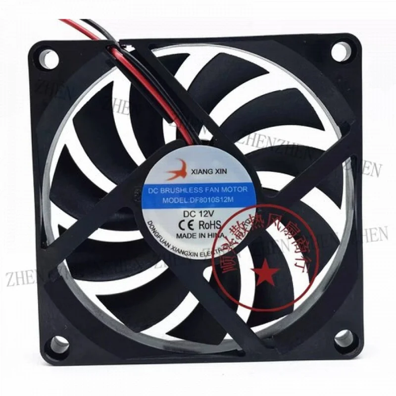 

Y 1 шт. Новый DF8010S12M 8010 DC12V 8CM 2-проводной бесшумный охлаждающий вентилятор