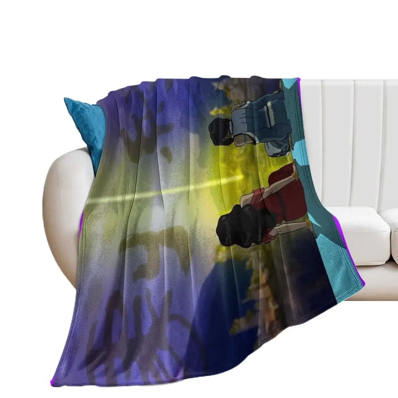 Korrasami with End Credits Throw Blanket Thin Extra Large Throw Blankets