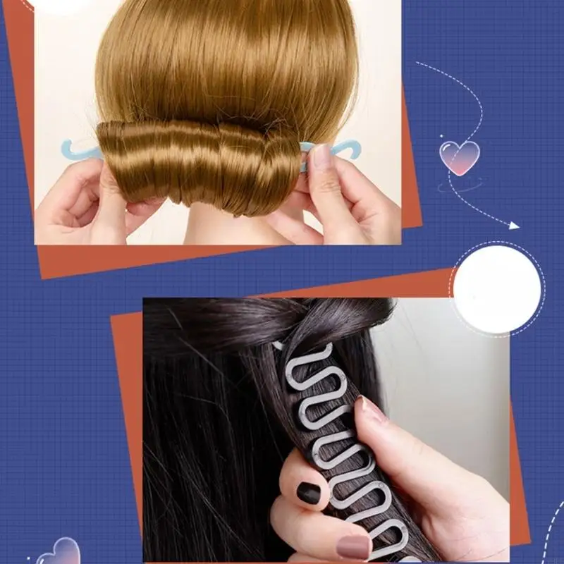 U0DE Инструмент для хвоста во французском стиле и набор расчесок для хвоста крысы Парикмахерский инструмент для женщин