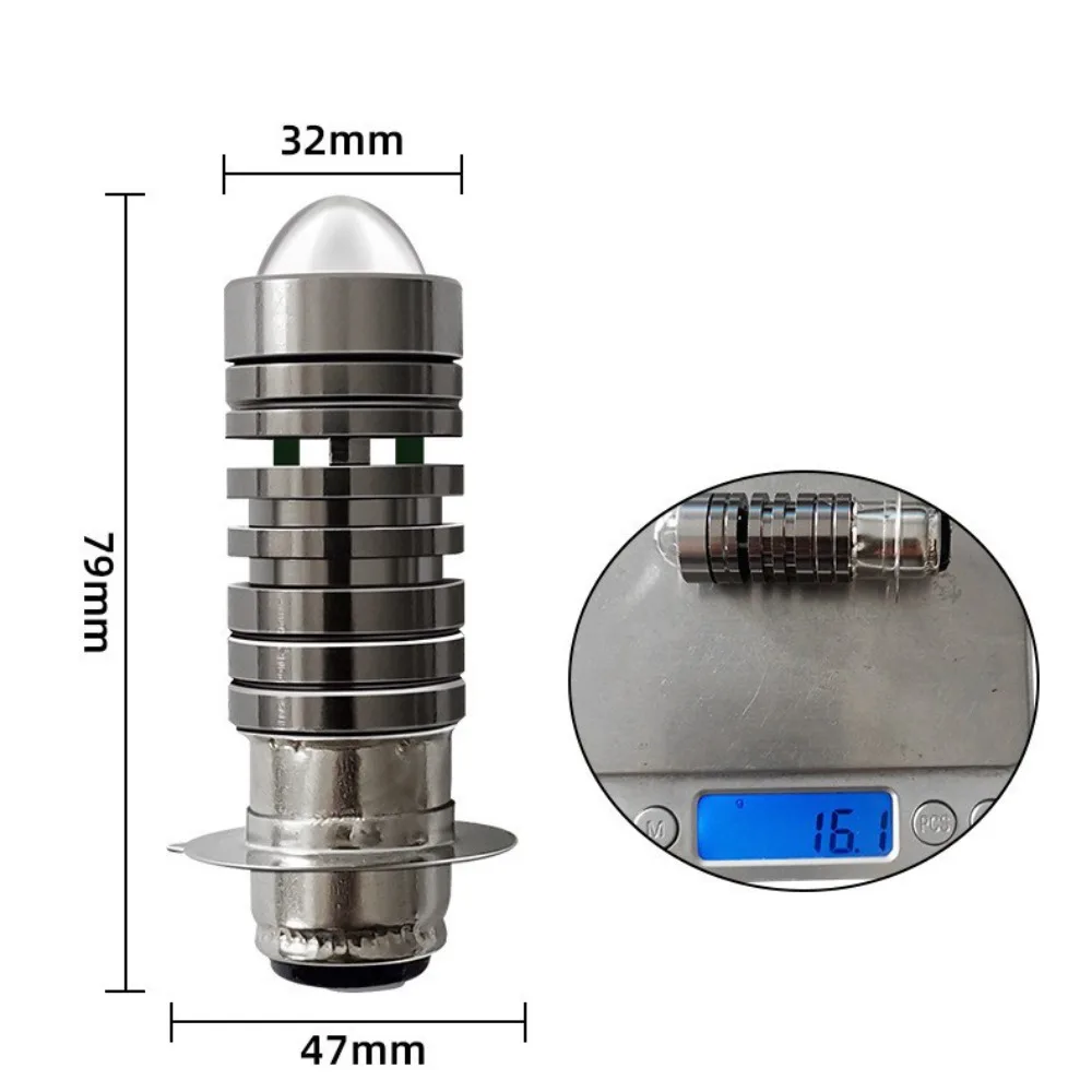 العالمي 12 فولت LED مصباح دراجة نارية H4 P15D ثنائي اللون رئيس مصباح 3000 كيلو/6000 كيلو المصابيح الأمامية