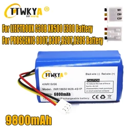 18650 14.4v 6800mAh Battery for LIECTROUX C30B E30 Robot Vacuum Cleaner, High Quality Lithium Cell,Cleaning Tool Part