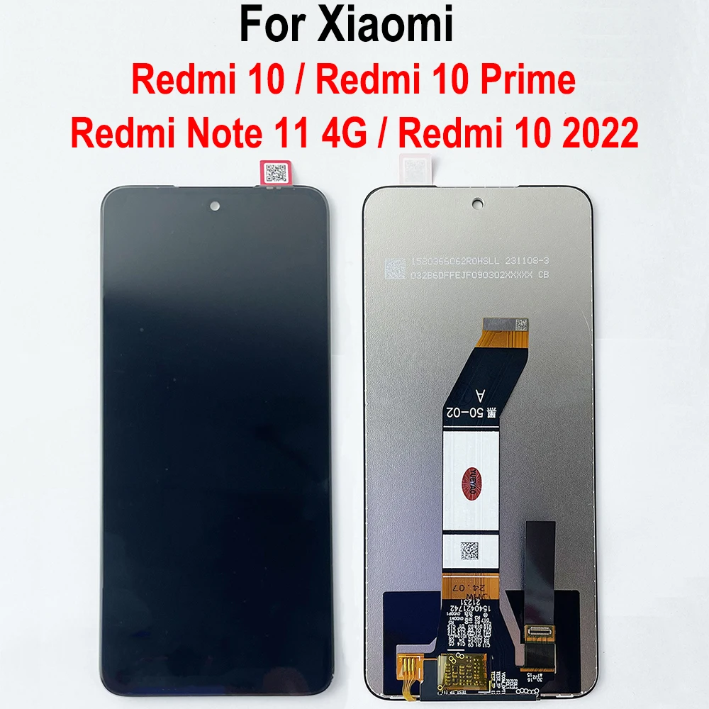 LCD Display Touch Screen Digitizer Assembly For Xiaomi Redmi 10/Redmi 10 Prime/Redmi Note 11 4G/Redmi 10 2022