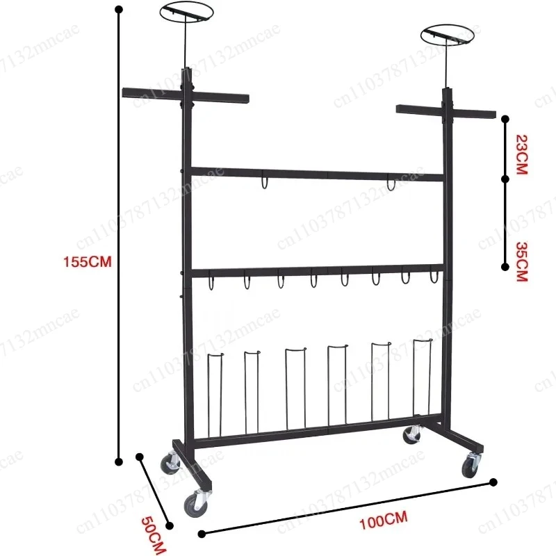 Metal Drying Storage Rack Display Stand Custom Store Floor Sports Equipment Rugby Helmet Ice Hockey Stick Shoes Wear Gloves