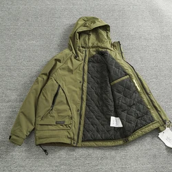 Men's winter coat pie to overcome male couples fashion outdoor leisure multi-pocket cargo quilted coat