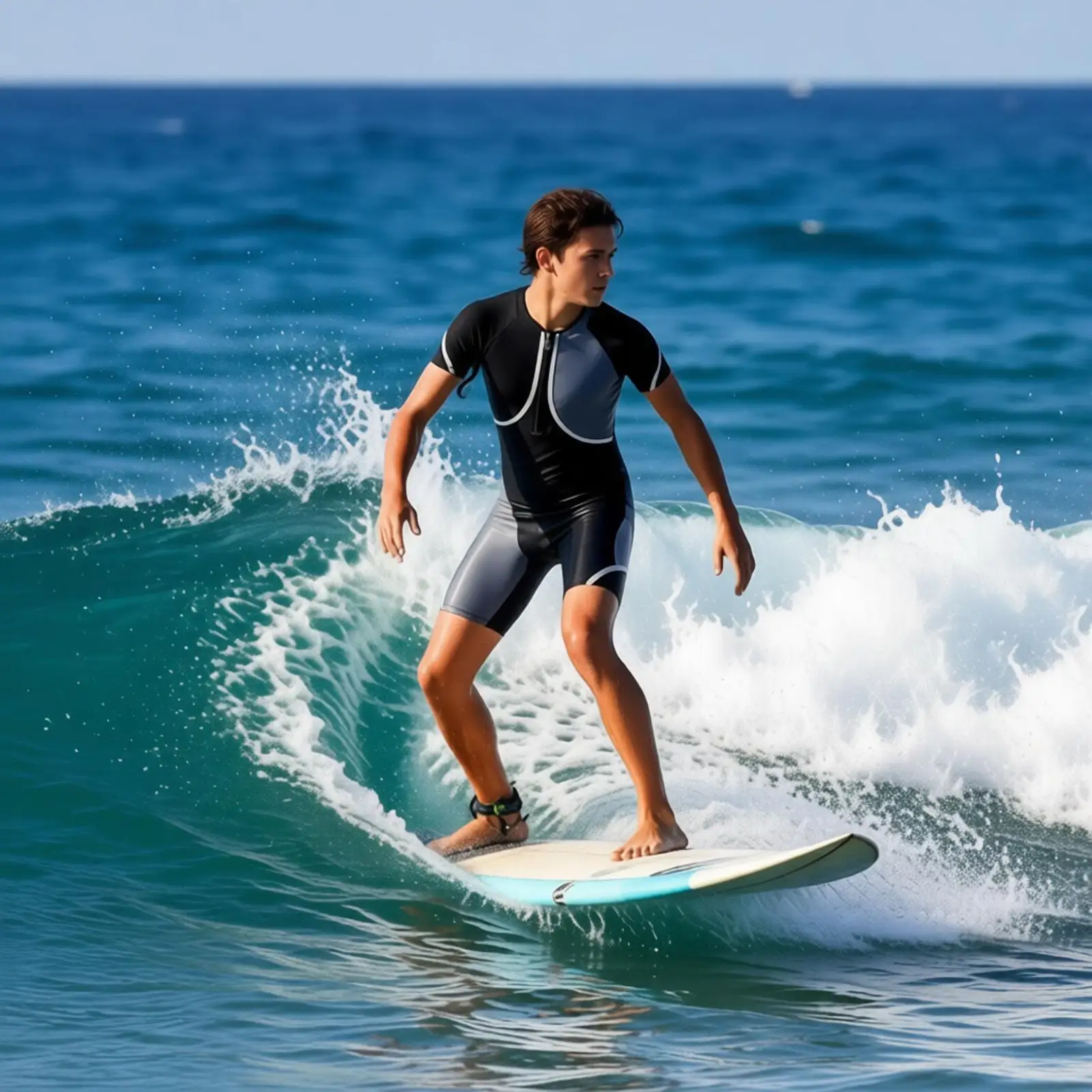 3MM Neopren One-Piece Short Sleeve Color Block Swimsuit Men Women Full Body Wetsuit Sunscreen Warm Swimsuit Swimming Surfing