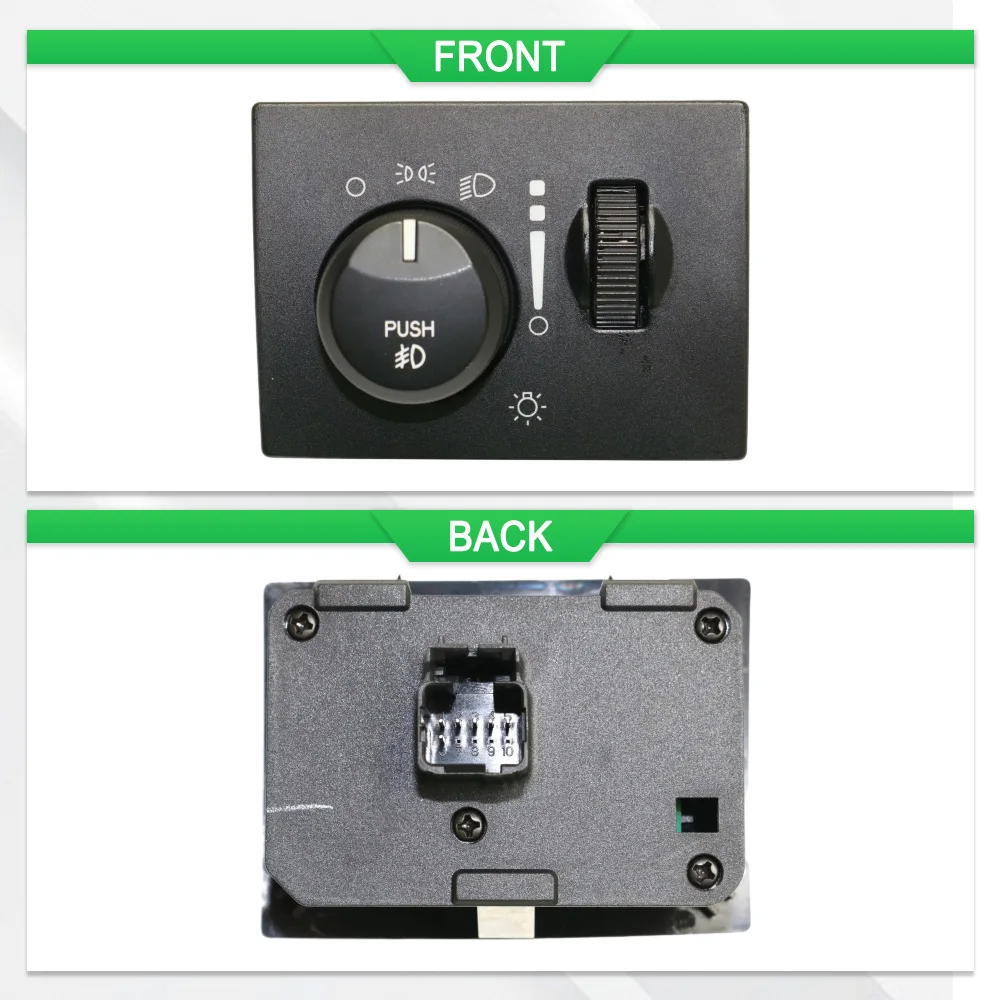 مفتاح إضاءة مصباح الضباب الأمامي للسيارة لكرايسلر 300 دودج تشالينجر شاحن ماغنوم 4602347AC، 4602347AD، 68019678AA، #5