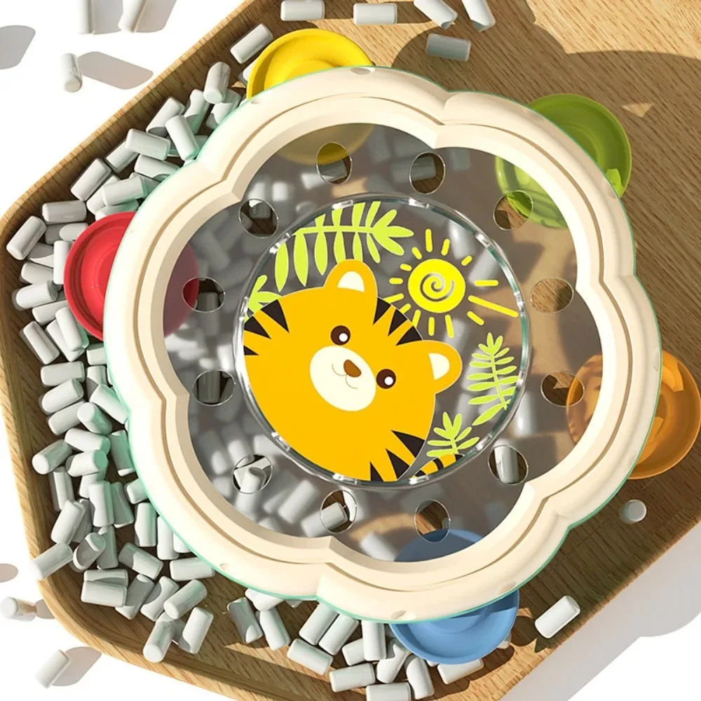 เครื่องดนตรีเด็ก ABS คุณภาพสูง ของเล่นเสริมพัฒนาการแบบพกพา มอนเตสซอรี่ ของเล่นกลองเด็ก ทนทาน