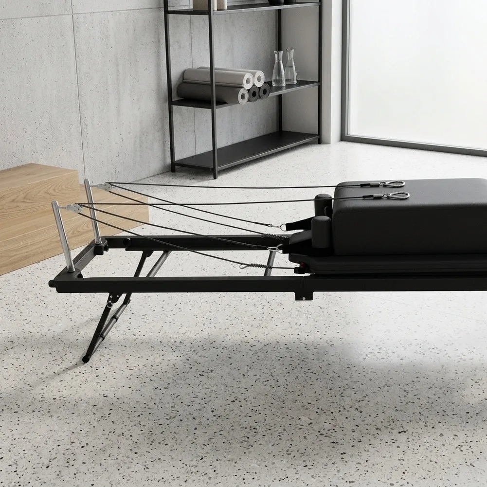 Shoulder Rest Pair for Pilates Reformer Bed Cushioned PU Cover Iron Post 26 cm Long 8 cm Wide Fits For Yoga Beds