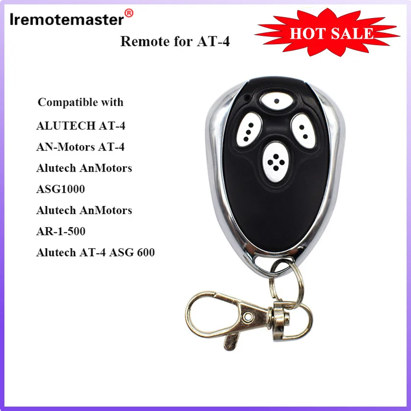 

Newest Remote Control Gate Alutech AT-4 AR-1-500 AN-Motors AT-4 ASG1000 AT4 AT 4 Keychain Barrier 433MHz Rolling Code for Garage