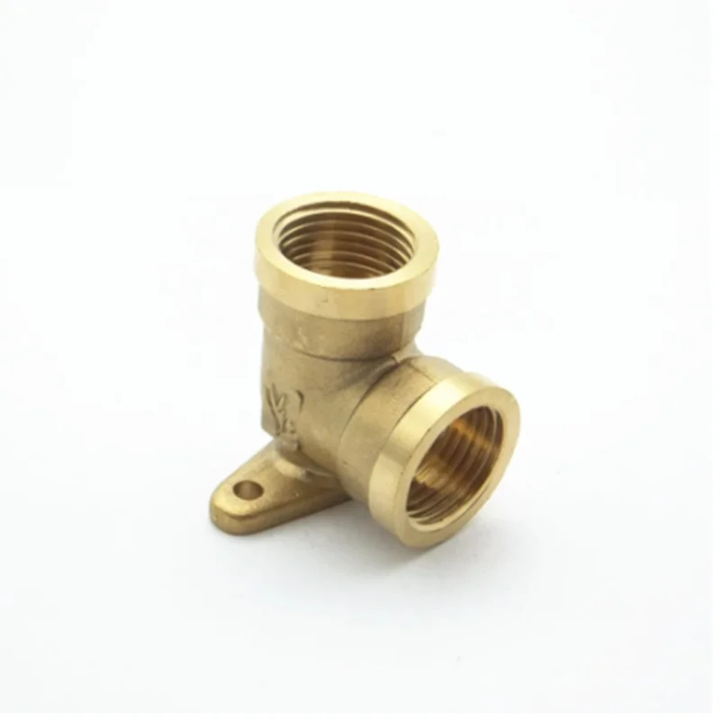 Ottone 1/2 "femmina x 1/2" filettatura maschio BSP gomito a 90 gradi può fissare il connettore del tubo dell'acqua idraulico con piastra di Base