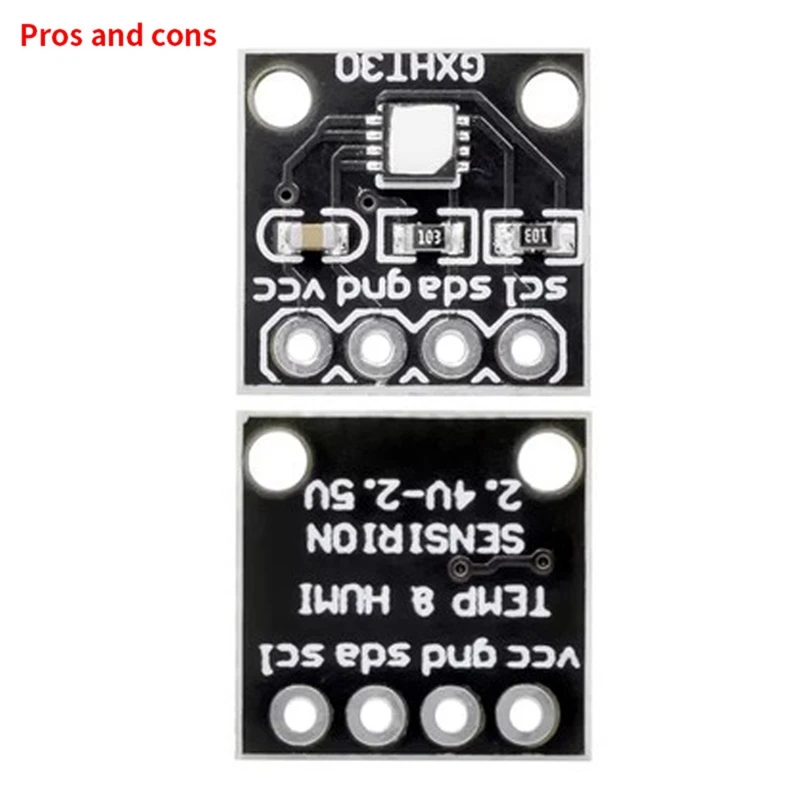 고정밀 디지털 온도 및 습도 측정 센서 모듈, IIC I2C 인터페이스, 쉬운 설치, GXHT30 모듈, SHT30