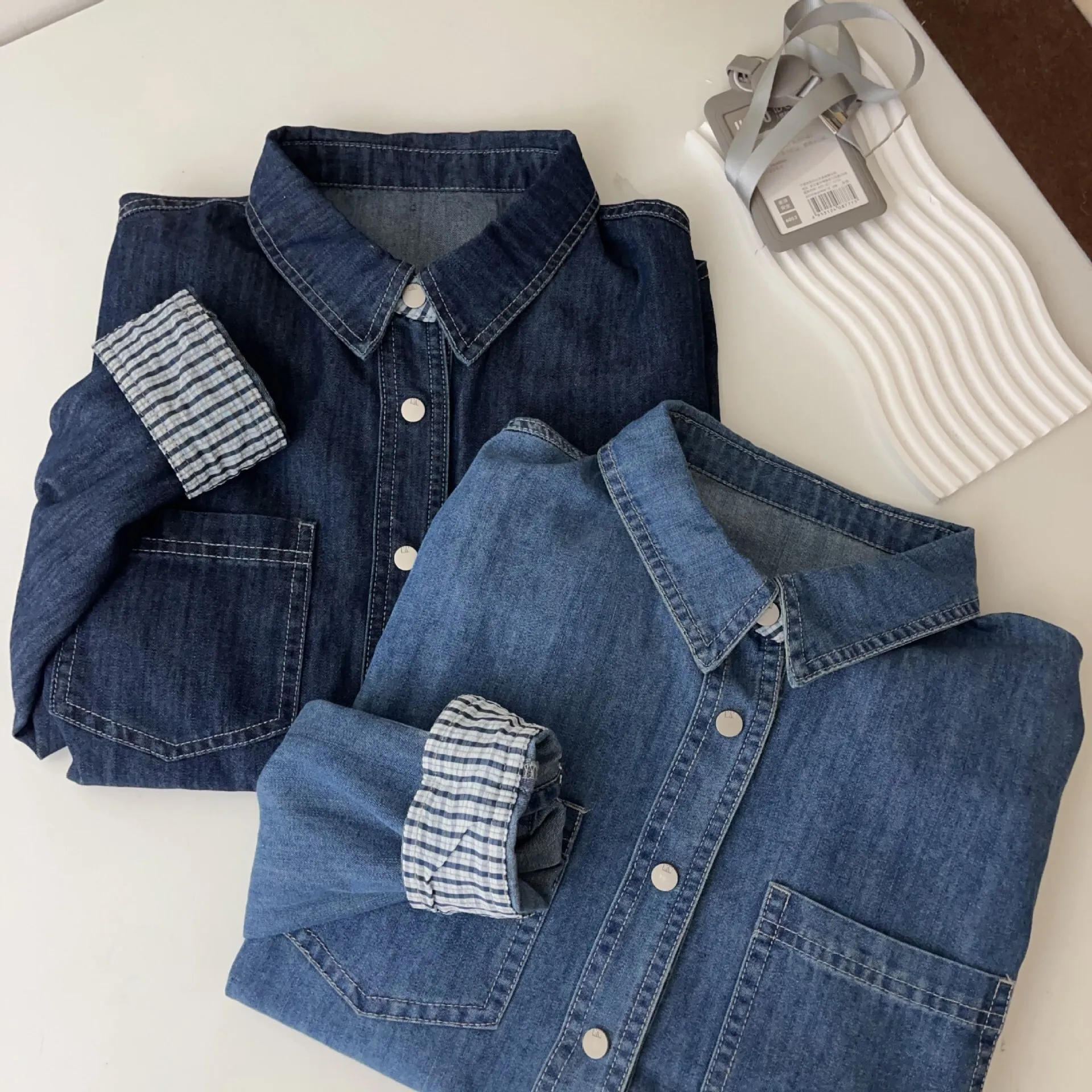 

Autumn Denim Shirt For Women Loose Casual Top