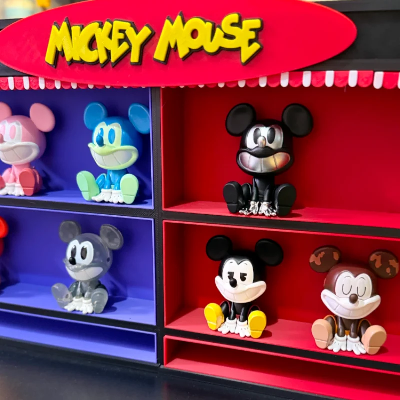 Originele Disney Mickey Mini Figuren Blind Box Lachende Attractie Serie Trendy Anime Leuk Speelgoed Perifere Ornament Verjaardagscadeaus
