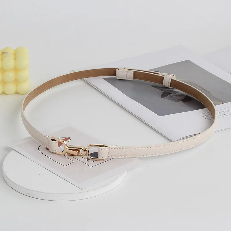 حزام للنساء بإبزيم قابل للتعديل للديكور، بدلة فستان بسيطة، حزام رفيع، حزام الخصر #4