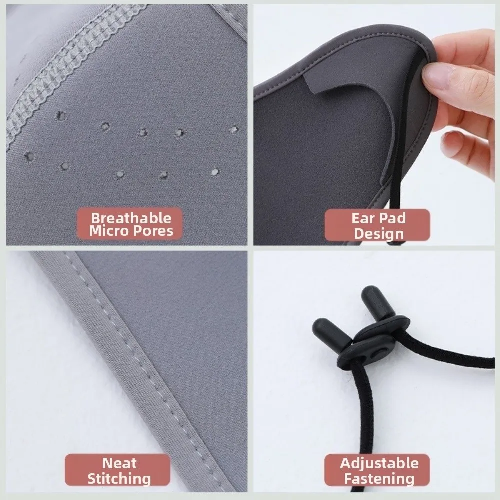 Maschera calda autunno inverno all'aperto Maschera integrale regolabile traspirante Maschera da ciclismo ispessita anti-freddo Protezione per le orecchie