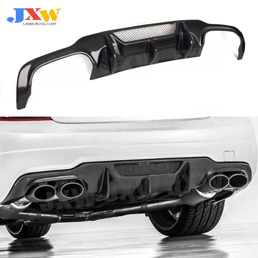 

For C Class for Mercedes Benz W204 C180 C200 C260 C300 C63 AMG 2012 2013 2014 Carbon Fiber Rear Bumper Lip Diffuser Spoiler