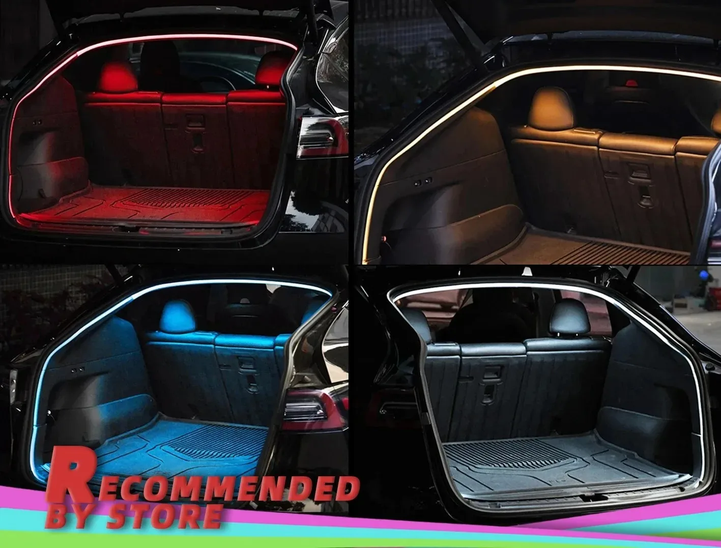 1 Stuk Kofferbak Licht Voor Model 3 X Y S 2021-2023 Amosfeer Lamp Achterklep Decaration Light Fit