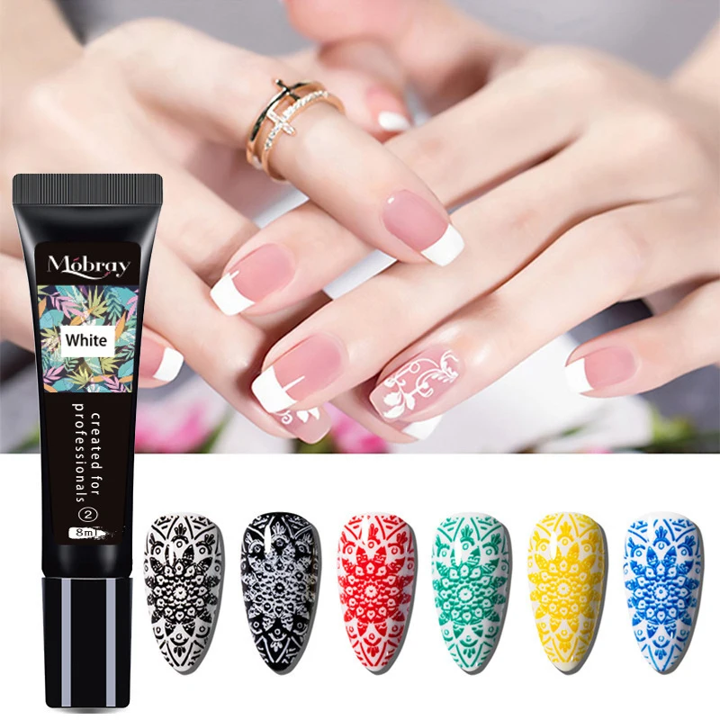 Colorful Nail Art Polish Stamping Polish Nail Art Steel Plate Printing Special Gel Transfer Phototherapy Nail Polish Gel Paints