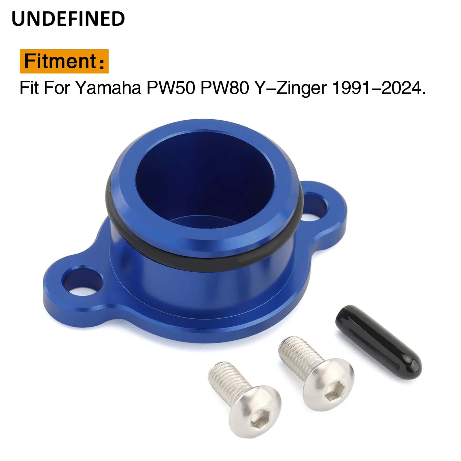 Motorcycle CNC Oil Injection Pump Delete Block Off Plug for Yamaha PW50 PW80 Y-Zinger 1991-2024 6061 Billet Aluminum Blue Black