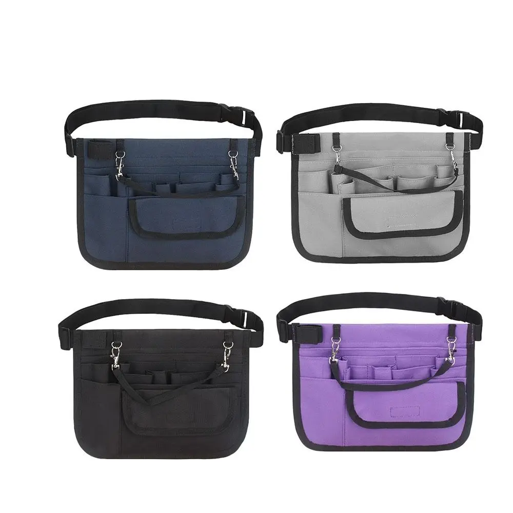 Multi Pocket Nurse Fanny Pack Thickened Adjustable Waist Strap Tool Waist Bag Organizer Pouch Oxford Cloth Nursing Belt Bag