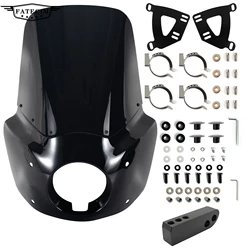 15 inch Windshield Motorcycle Front Fairing For Road Warrior Fairing FOR DYNA 06-17 SOFTAIL STREET BOB LOW RIDER