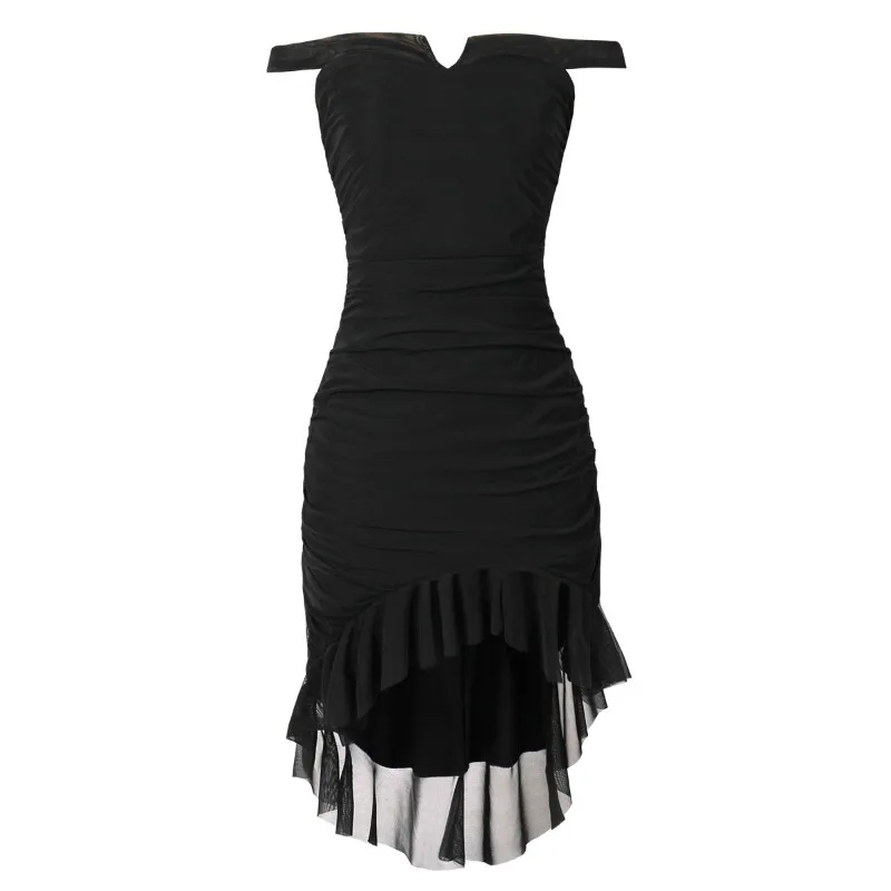 

2025 New Vintage Hollow Out Backless Ruched Maxi Dress Women Mesh Elegant Spaghetti Strap Sleeveless Bodycon Party Long Dress