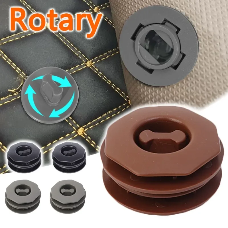 Car Floor Mat Clips Holder Grip Carpet Fixing Clamp Buckle Double Layer fFoot Pad Rotary Fastener Anti Skid Retainer Resistant