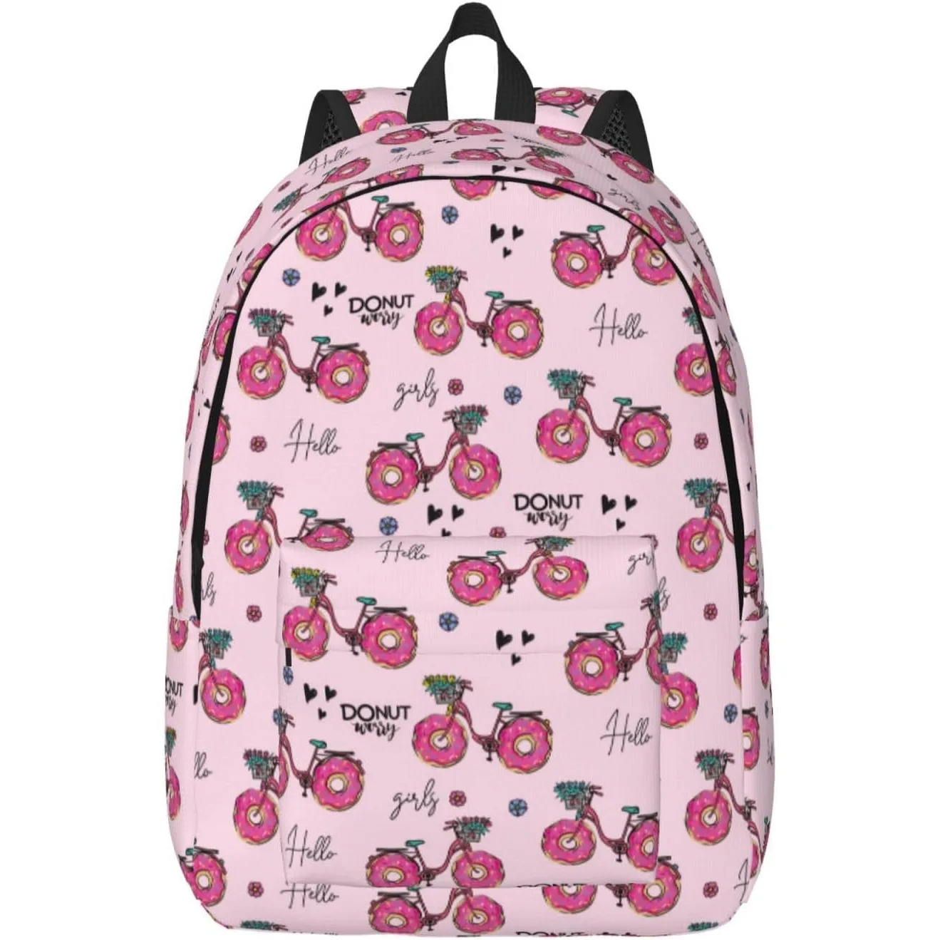 

Дорожный рюкзак для ноутбука — велосипед с пончиками, парусиновый рюкзак, сумка для компьютерного рюкзака