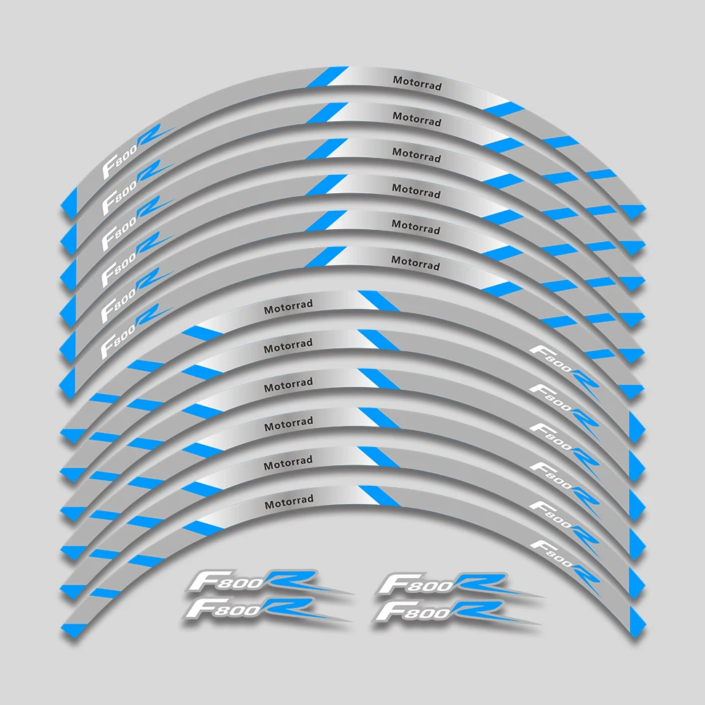 Лидер продаж, светоотражающие Переводные картинки для Мотоцикла BMW F800R все годы, наклейки на колеса, обод для мотоцикла, декоративные стильные