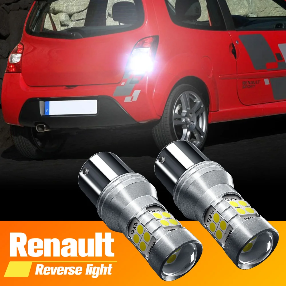 

2pcs LED Reverse Light Blub Lamp P21W BA15S Canbus For Renault Captur Clio Twingo 1 2 3 Duster Espace 4 Megane CC Logan Kaptur