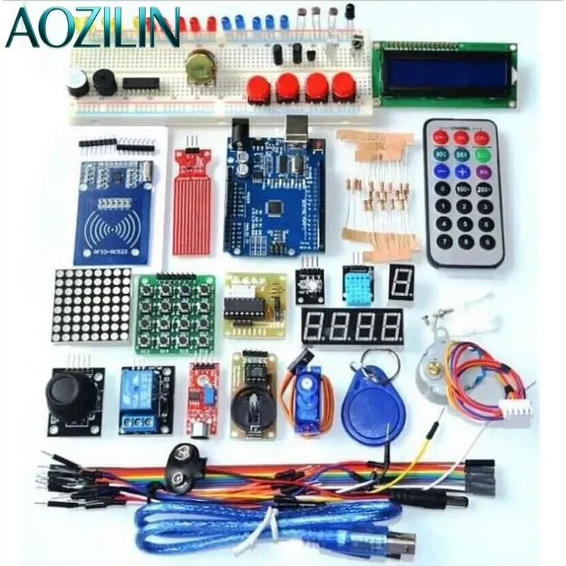 For UNO R3 Learning Kit Upgraded Starter Kit Stepper Motor Module with Storage Box Arduino Compatible Electronics Education