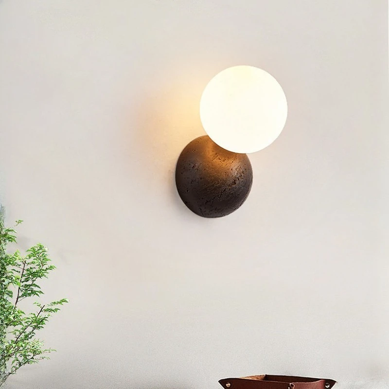 الشمال الإبداعية وحدة إضاءة LED جداريّة أضواء حجر الترافرتين الجدار الشمعدان مصباح لغرفة المعيشة غرفة نوم الممر الممر ديكور السرير الجدار مصباح