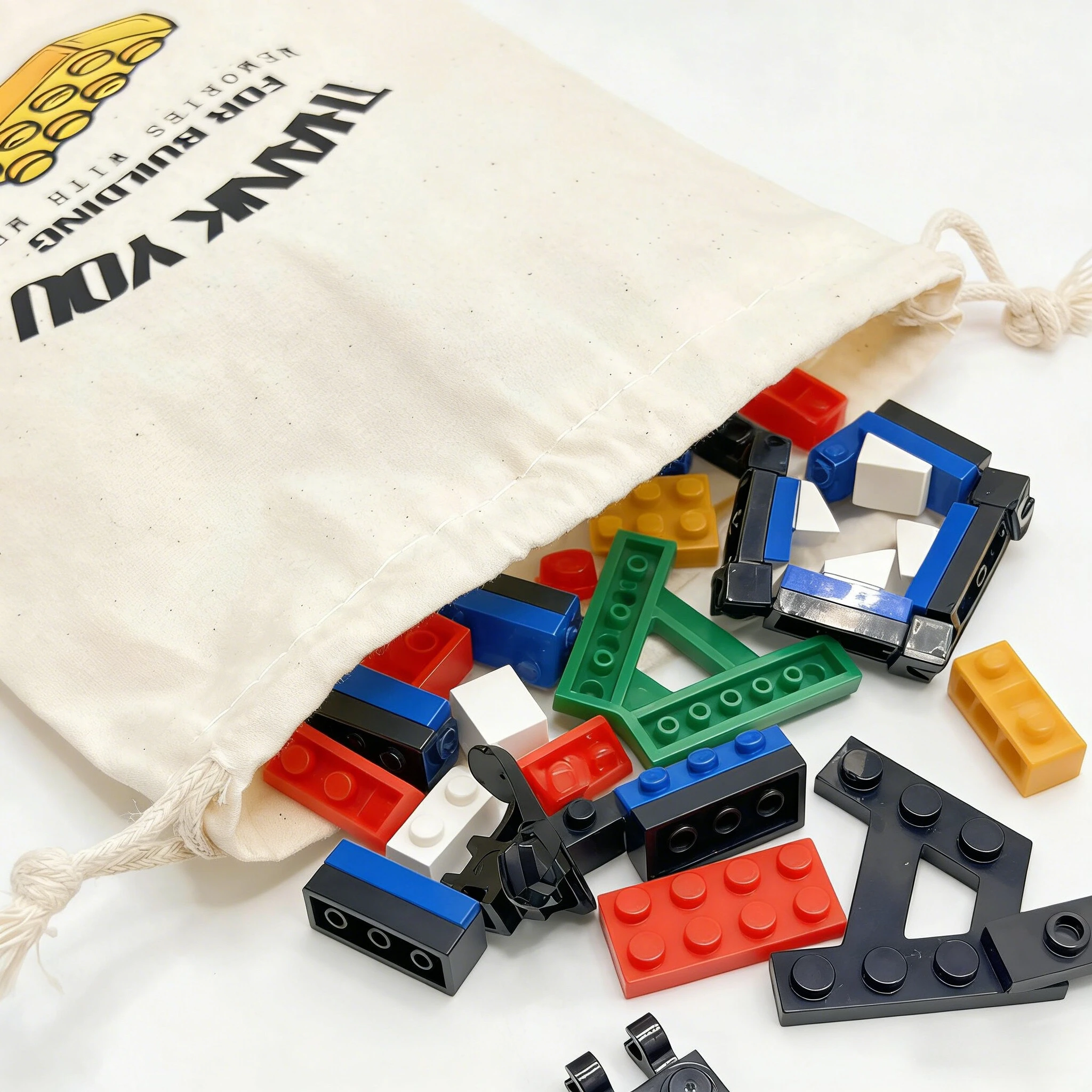 2 Stück „Thank You for Building Memories with Me“ Aufbewahrungsbeutel mit Kordelzug, Bindetaschen, Geschenktüten, Geschenktaschen, Partyzubehör
