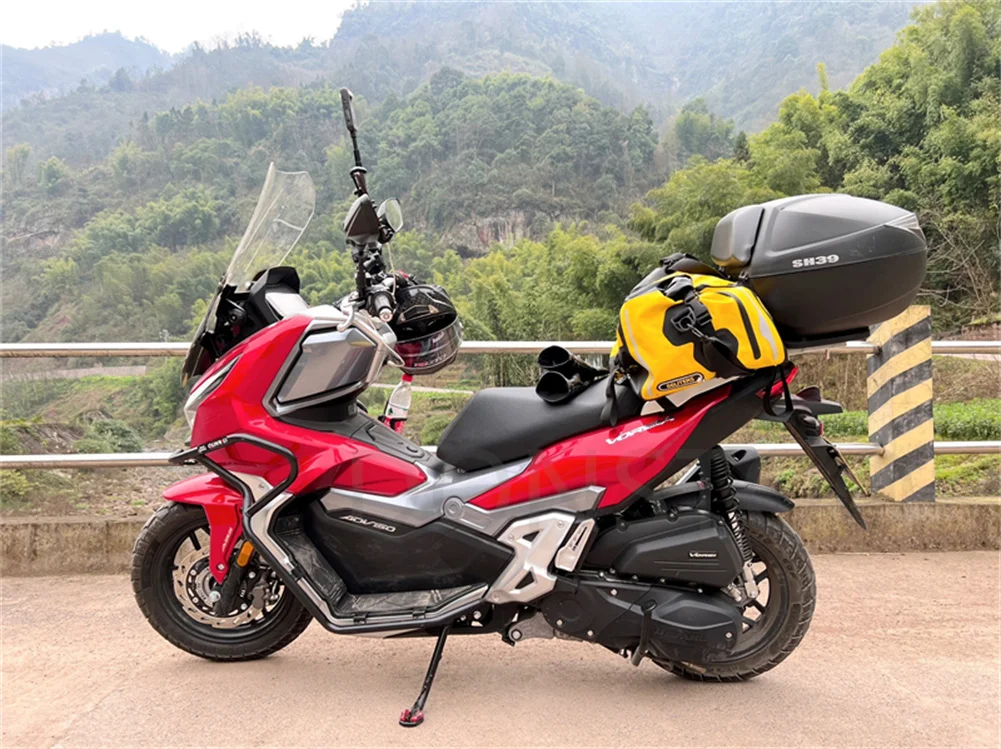 ل SYM ADX 150 Adx150 150ADV ADV150 الجبهة الخلفية المضادة للسقوط الوفير القدم الدواسات شريط حماية شريط Husky300 حماية المحرك #5