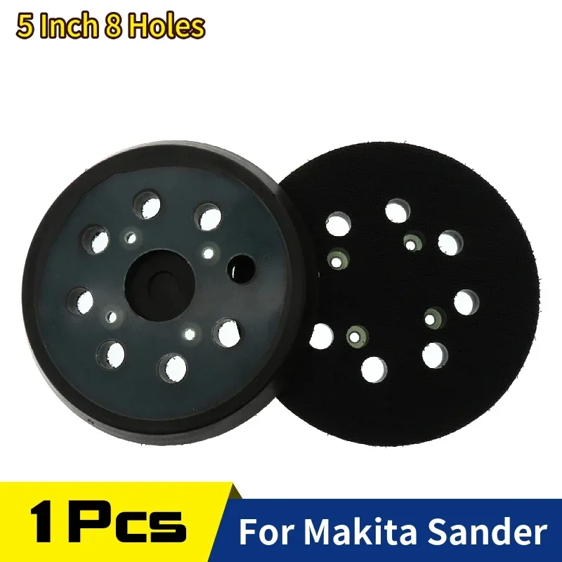 

5 Inch 8-Hole 4 Bolts Backup Sanding Pad Sander Backing Hook and Loop for Makita Electric Grinder Power Tools Accessories