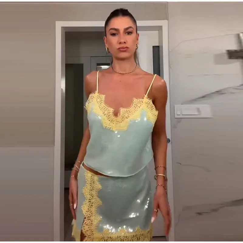 The Ibiza Shimmer Sequined Two-Piece. S0e7540d84afa4867b72fc17f66428155j