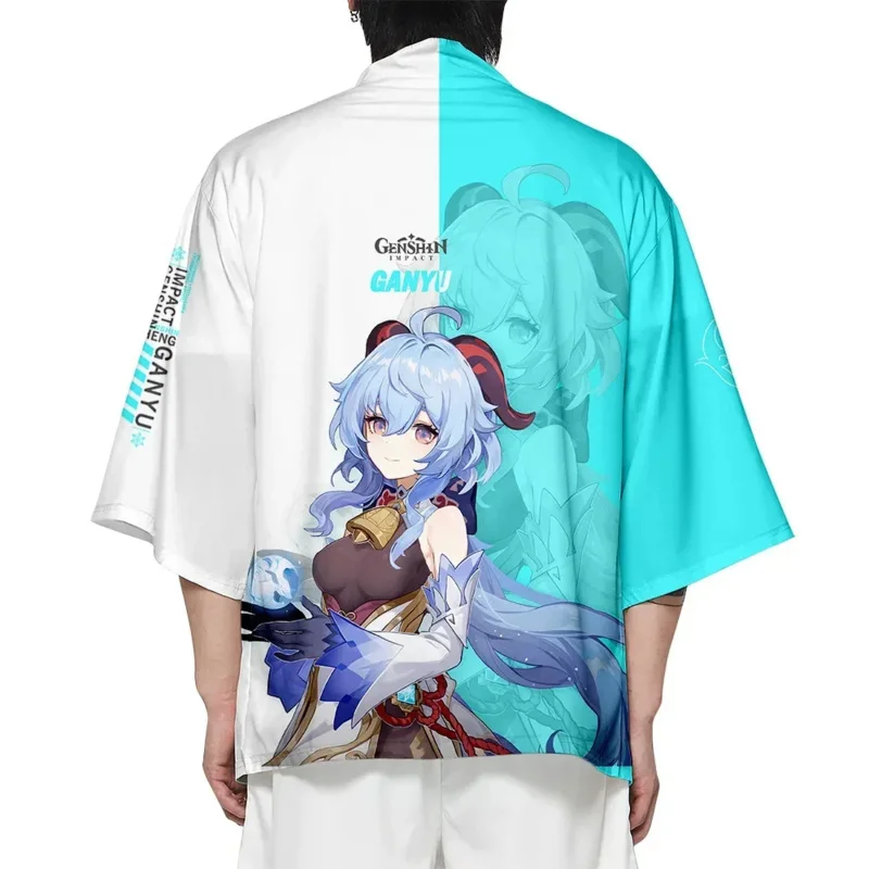 アニメ原神日本マントエーテルアルベドアンバー羽織漫画コスプレシャツコート女性男性夏服子供