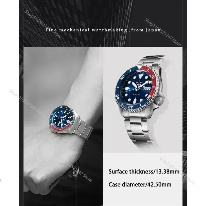 Original SEIKO SRPD53K1 Series Men Watches Top Brand Watch Calendar Business Luxury Upscale Steel Band Rotatable Wristwatches