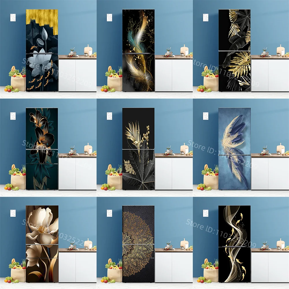 

Rotating Stairs Fridge Stickers Adhesive Full Door Cover for Refrigerator Wine Cabinet Door Wallpaper Murals Art Decor Removable
