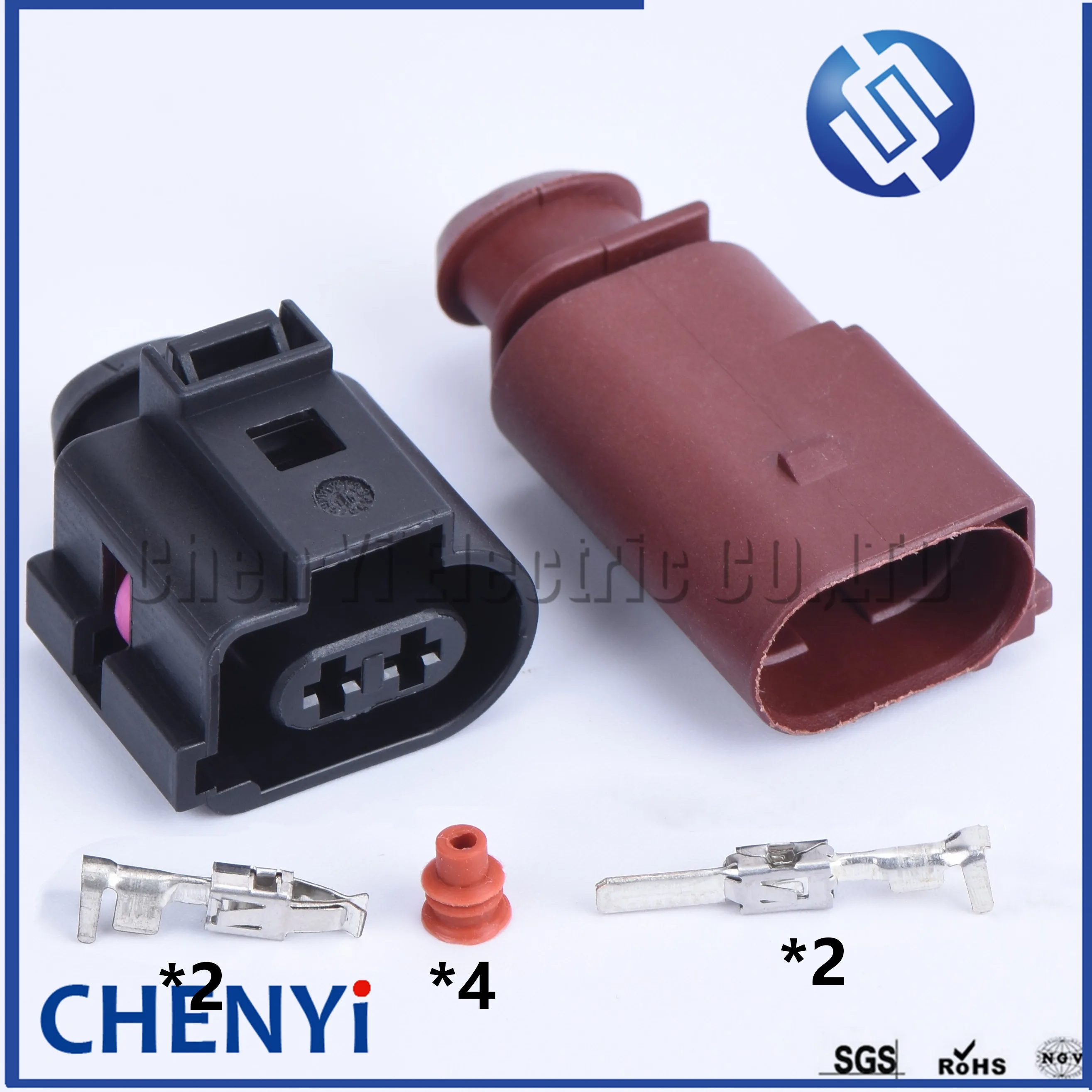 2 Pin Rear Hand Brake Motor CAR Automotive waterproof Connector Plug 1J0973722A For Passat B6 B7 CC Tiguan A4 Q3 Q5 1J0 973 722A