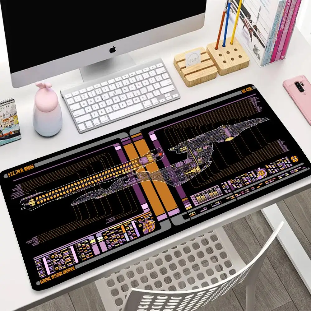 

Star Trek Series Large Gaming Mouse Pad Non-Slip Rubber Base Locked Edge Thickened Office and Home Computer Laptop Desk Pads