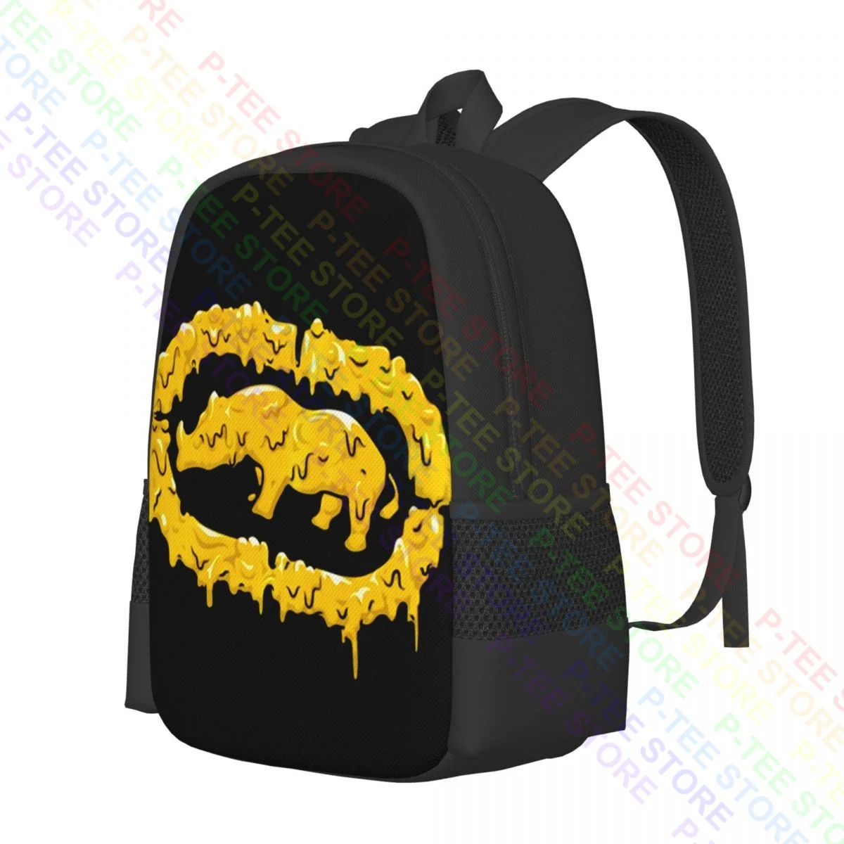 Ecko_Unltd Melted Bright GraphicBackpack Large Capacity Print Eco Friendly