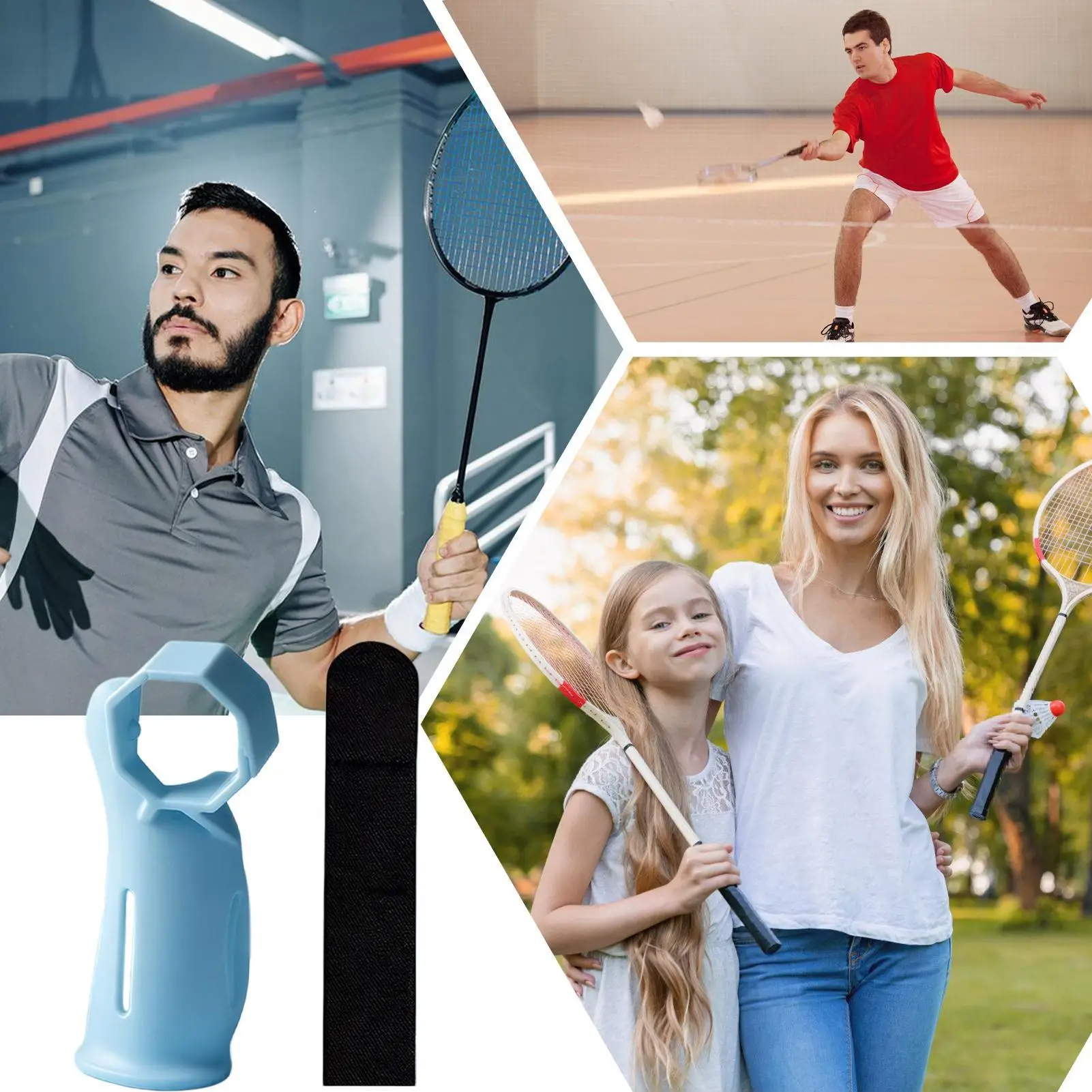 Badminton Wrist Support Coachs Secure Fit Wrist Badminton Wrist Brace Corrective Device Wrist Fixation Auxiliary Training​ view 2