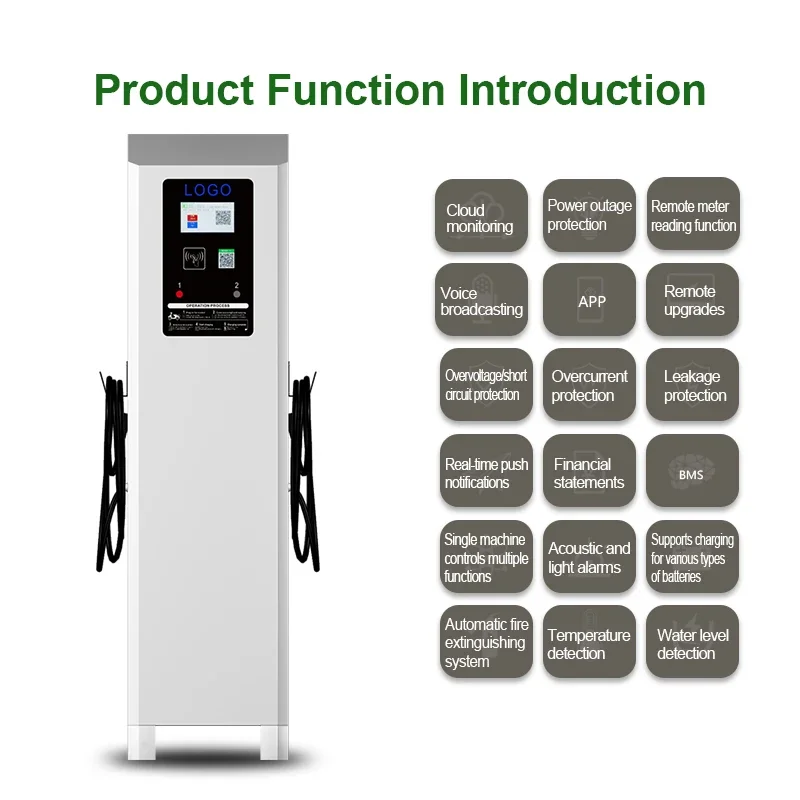 Smart Charging Station Dual-way Fast Charging Pile Tuk Tuk/Electric Motorcycle/Electric Tricycle Safe Charging Pile