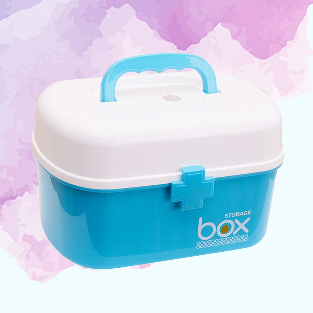 

Storage Box Medicine Organizer First Aid Kit Household Container Case Baby
