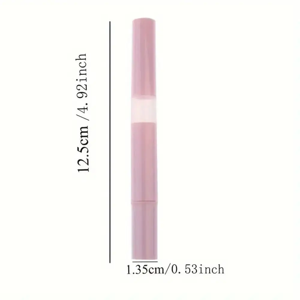 Caneta torcida transparente para unhas, embalagem de cosméticos, 3ml, caneta de óleo para unhas com pincel, perfume, garrafa vazia, recipiente cosmético, caneta feminina